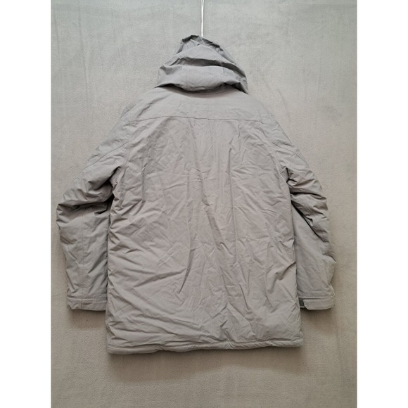 Eddie Bauer Weatheredge Jacket Down Parka Womens Size XL EB650 Gray Hooded Coat - Picture 12 of 12